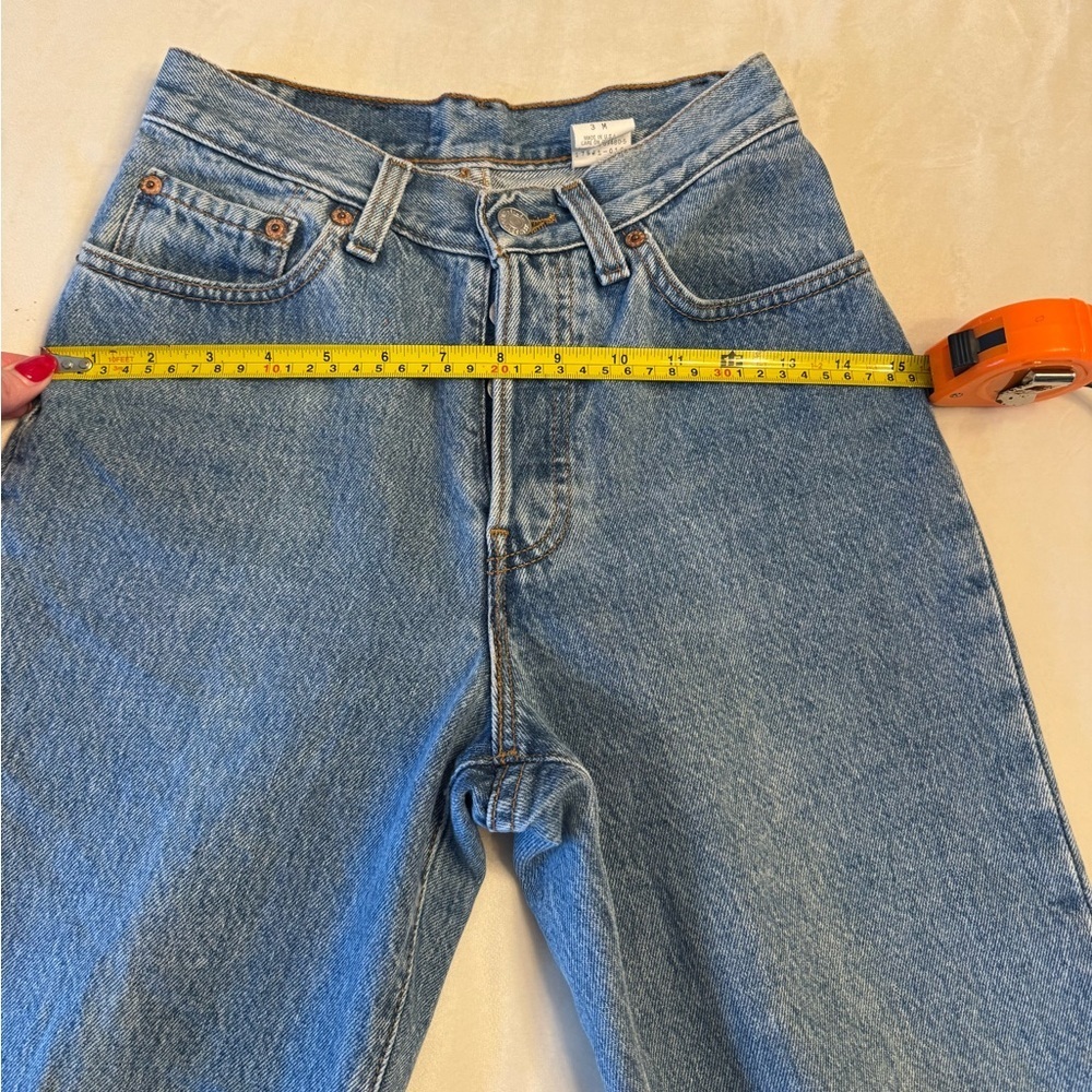 Vintage! 1991 Levis 501 Women’s Blue Denim Jeans, sz 3M (see measurements) - Picture 13 of 15